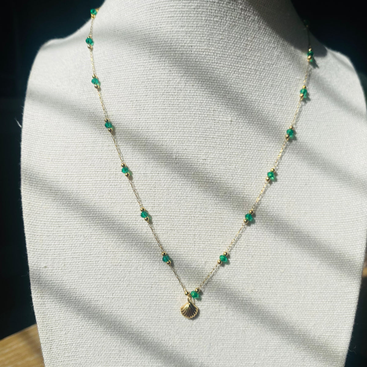 Dainty shell necklace