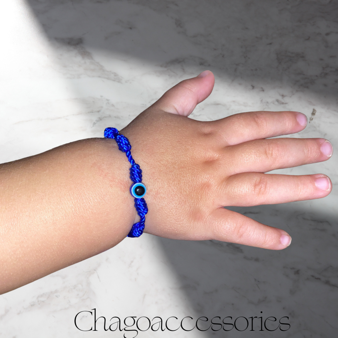 Pulsera Con Ojo Y Nudos Para Bebe