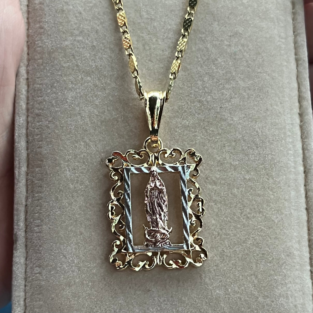 Virgencita boxed necklace