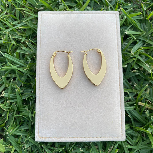 Stainless steel pointed earings