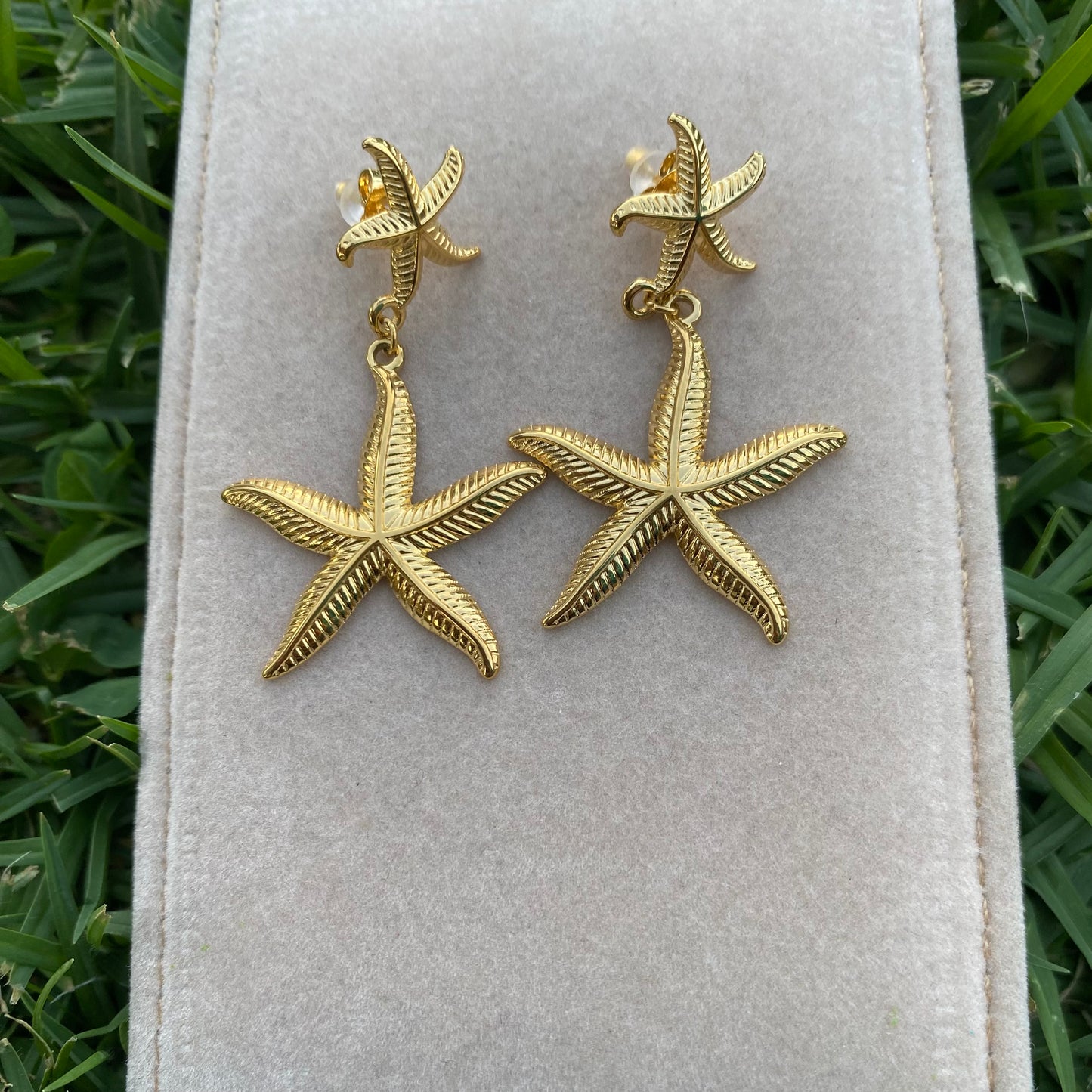 Sea star stainless steel earrings