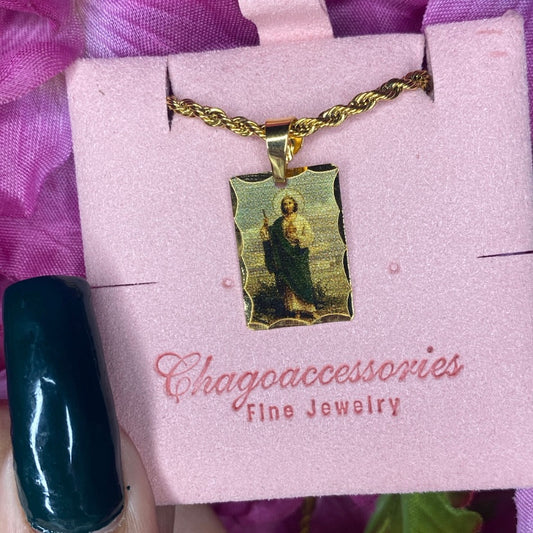 San judas necklace con rezo