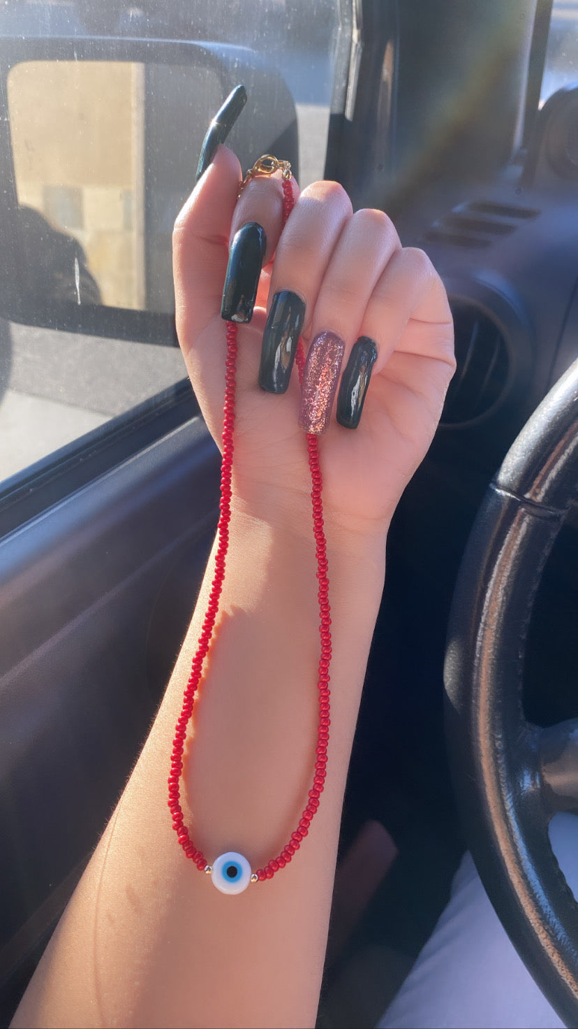 Red Ojo Necklace
