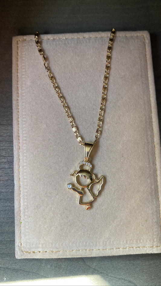 Angel girl necklace