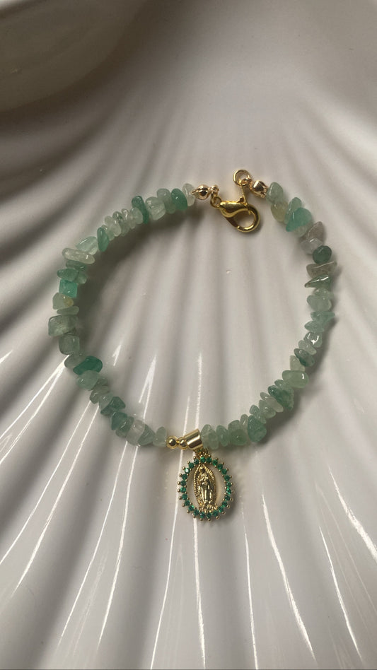 Aventurine Virgencita bracelet