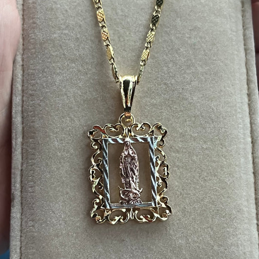 Virgencita boxed necklace