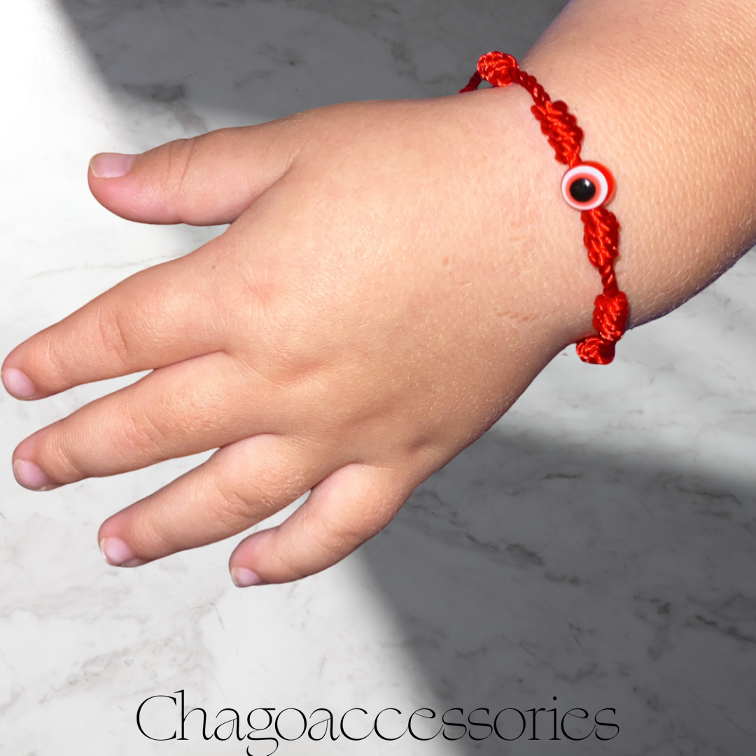 Pulsera Con Ojo Y Nudos Para Bebe