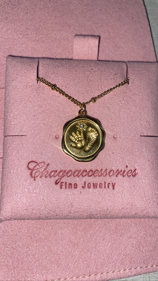 Stainless steel baby necklace