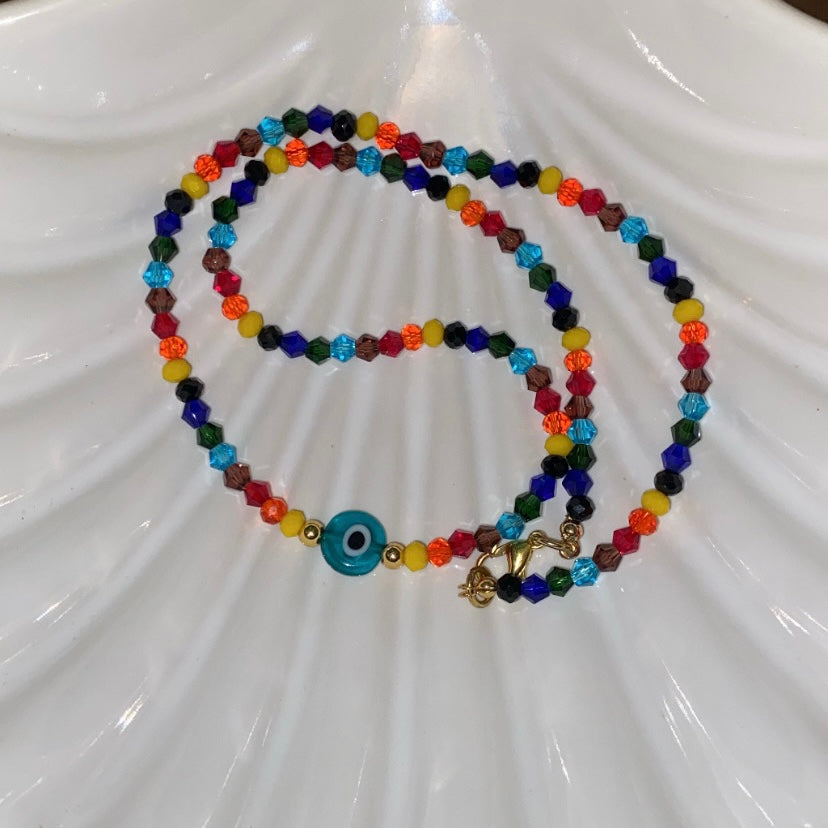 Arcoíris ojito necklace