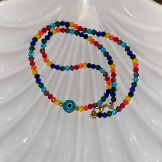 Arcoíris ojito necklace
