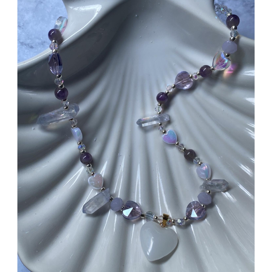 Amethyst quartz necklace
