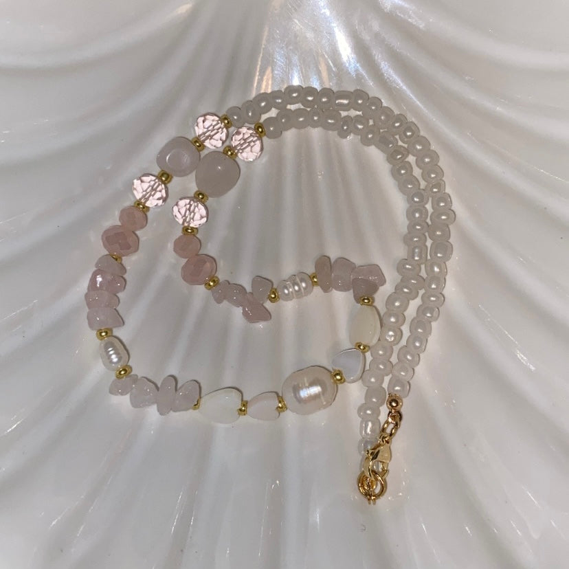 Pink mistic necklace